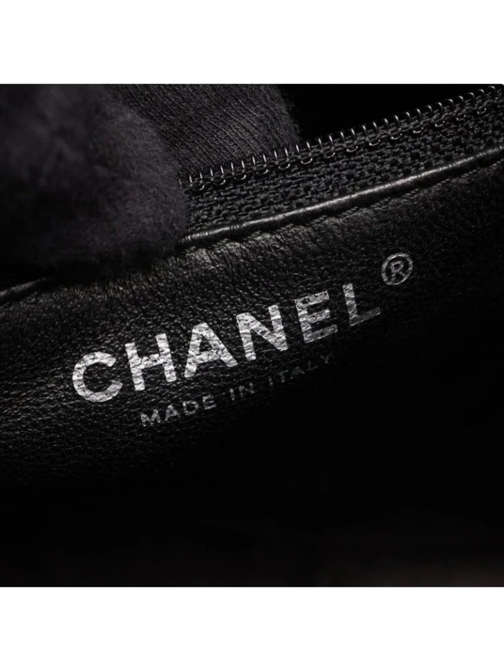 Chanel Shoulder Bag Wild Stitch Big CC Logo Black Leather Quilted CC